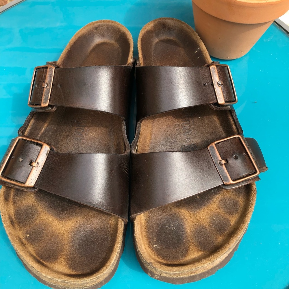 Birkenstock Arizona soft footbed brown leather